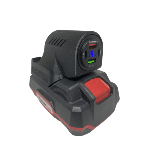 Ładowarka USB z ekranem LED, 2x USB-A +2x USB-C 5V